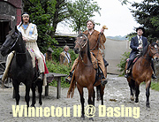 „Winnetou II“ 2016 in der Dasinger Western-City: Die Süddeutschen Karl May-Festspiele bringen eines der außergewöhnlichsten Bücher auf die Bühne (ªFoto: Ingrid Grossmann)